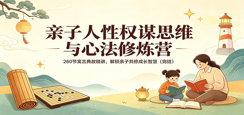 亲子人性权谋思维与心法修炼营：260节寓言典故精讲，解锁亲子共修成长智慧(完结)-荆楚AI