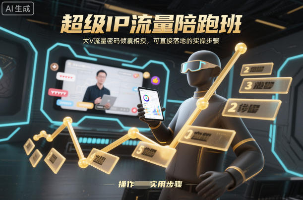 超级IP流量陪跑班,大V流量密码倾囊相授,可直接落地的实操步骤小淇云库-创业网-网赚副业-网创副业-项目拆解-技术类创业资源网-副业网-免费资源下载小淇云库