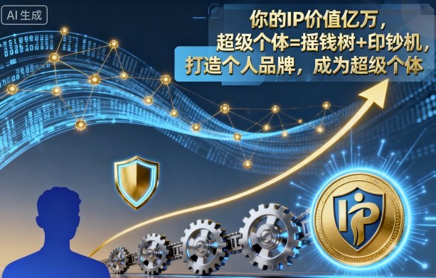 你的IP价值亿万,超级个体=摇钱树+印钞机,打造个人品牌,成为超级个体小淇云库-创业网-网赚副业-网创副业-项目拆解-技术类创业资源网-副业网-免费资源下载小淇云库