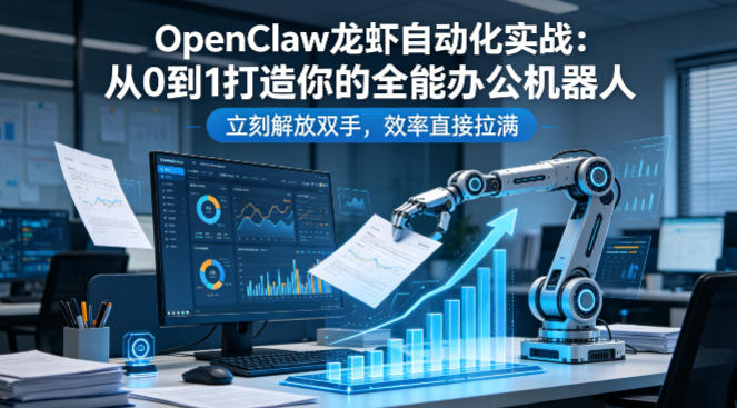 OpenClaw龙虾自动化实战：从0到1打造你的全能办公机器人，立刻解放双手，效率直接拉满-荆楚AI