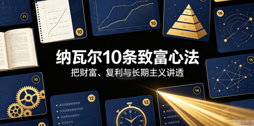 付费文章:纳瓦尔10条致富心法-荆楚AI