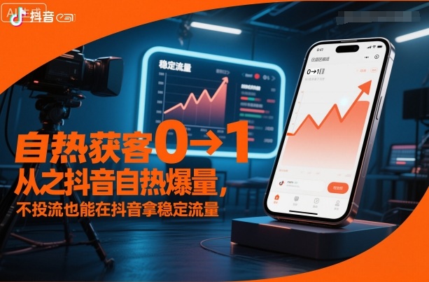 自热获客从0到1之抖音自热爆量,不投流也能在抖音拿稳定流量小淇云库-创业网-网赚副业-网创副业-项目拆解-技术类创业资源网-副业网-免费资源下载小淇云库