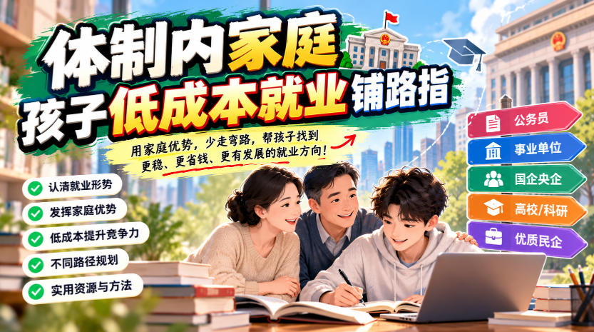 某公众号付费文章：体制内家庭，孩子低成本就业铺路指-荆楚AI