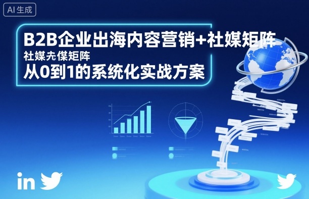 B2B企业出海内容营销+社媒矩阵,从0到1的系统化实战方案小淇云库-创业网-网赚副业-网创副业-项目拆解-技术类创业资源网-副业网-免费资源下载小淇云库
