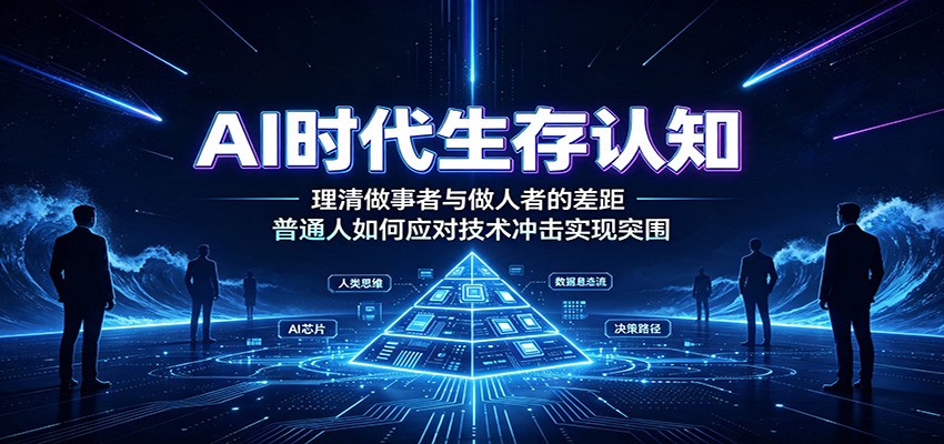 AI时代生存认知:理清做事者与做人者的差距,普通人如何应对技术冲击实现突围-荆楚AI