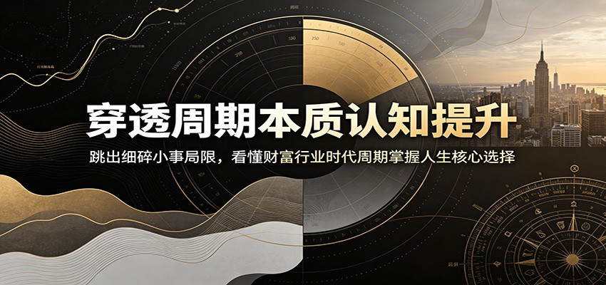 穿透周期本质认知提升:跳出细碎小事局限,看懂财富行业时代周期掌握人生核心选择-荆楚AI