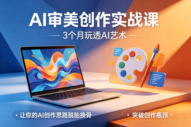AI审美创作实战课,3个月玩透AI艺术,让你的AI创作思路脱胎换骨,突破创作瓶颈(更新0617)-荆楚AI