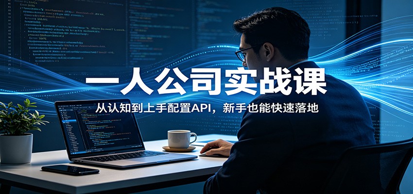 一人公司实战课:从认知到上手配置API,新手也能快速落地-荆楚AI