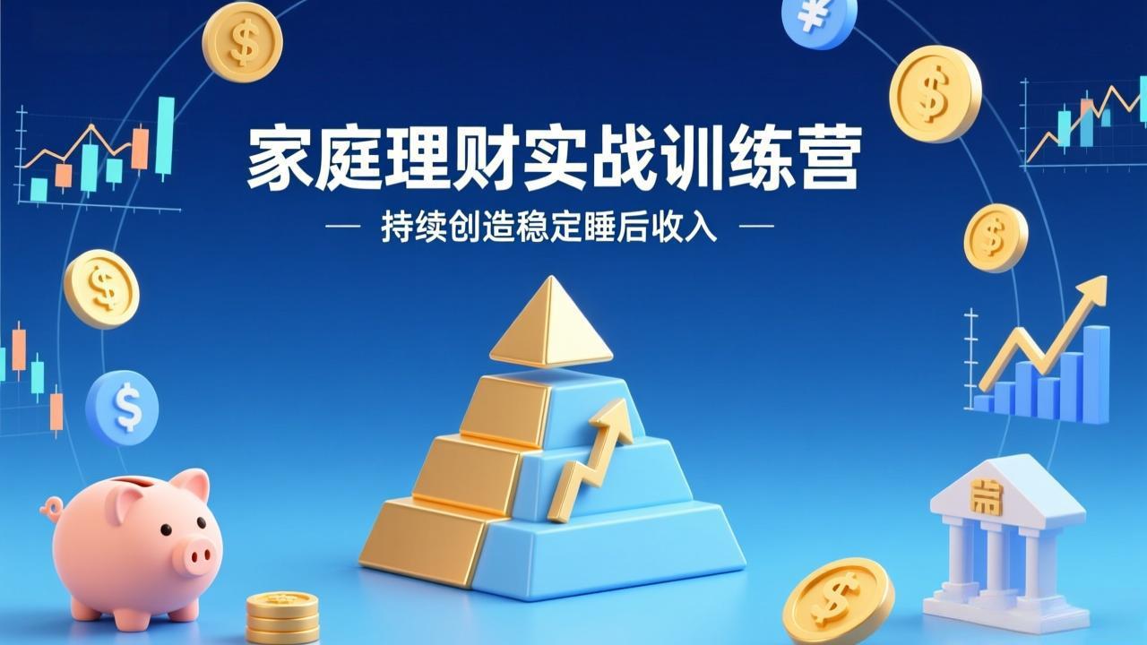 家庭理财实战训练营:从0到1建体系,三阶进阶层层递进,助你持续创造稳定睡后收入小淇云库-创业网-网赚副业-网创副业-项目拆解-技术类创业资源网-副业网-免费资源下载小淇云库