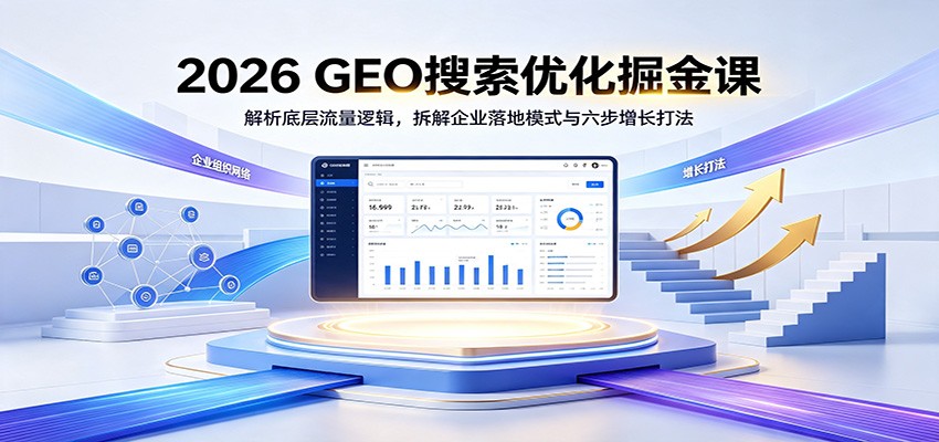 2026 GEO搜索优化掘金课：解析底层流量逻辑，拆解企业落地模式与六步增长打法-荆楚AI