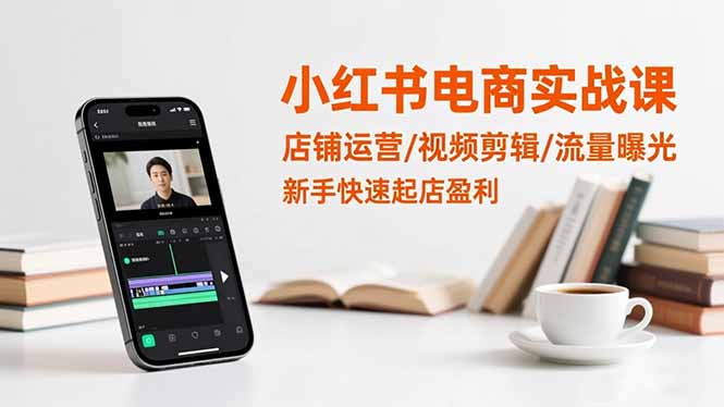 小红书电商实战课:店铺运营/视频剪辑/流量曝光,新手快速起店盈利小淇云库-创业网-网赚副业-网创副业-项目拆解-技术类创业资源网-副业网-免费资源下载小淇云库