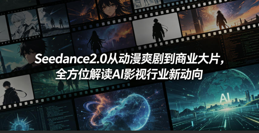 Seedance2.0从动漫爽剧到商业大片，全方位解读AI影视行业新动向-荆楚AI