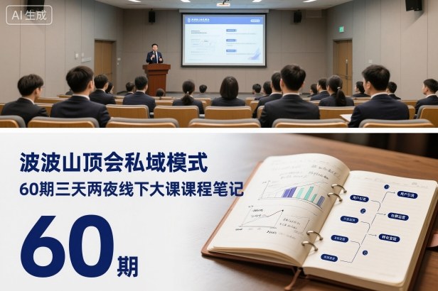 波波山顶会私域模式60期三天两夜线下大课课程笔记（文档）小淇云库-创业网-网赚副业-网创副业-项目拆解-技术类创业资源网-副业网-免费资源下载小淇云库