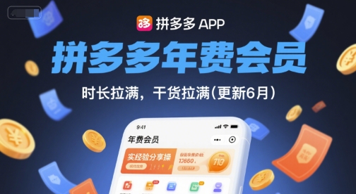拼多多年费会员,实经验分享操,时长拉满,干货拉满(更新260804)-荆楚AI
