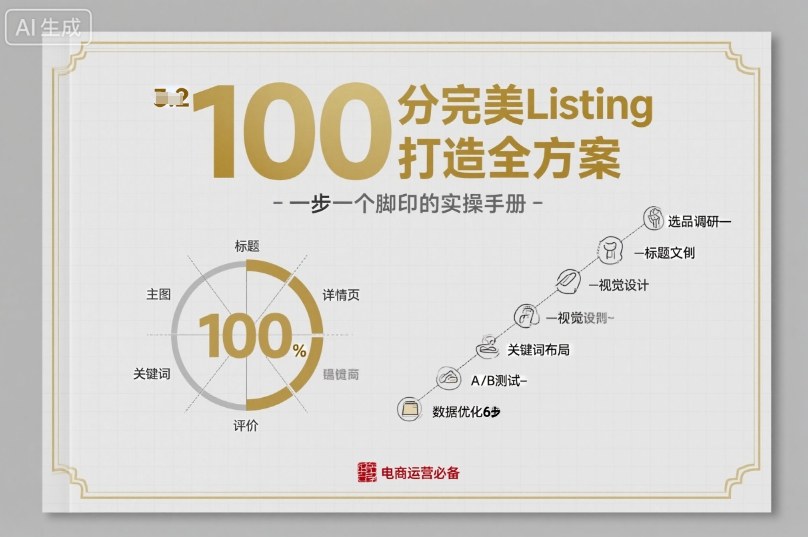 100分完美Listing打造全方案，想要完美listing必须是需要一步一个脚印的小淇云库-创业网-网赚副业-网创副业-项目拆解-技术类创业资源网-副业网-免费资源下载小淇云库