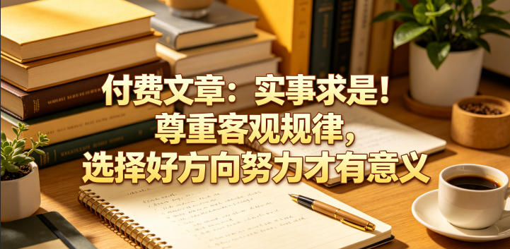 付费文章：实事求是！尊重客观规律，选择好方向努力才有意义-荆楚AI