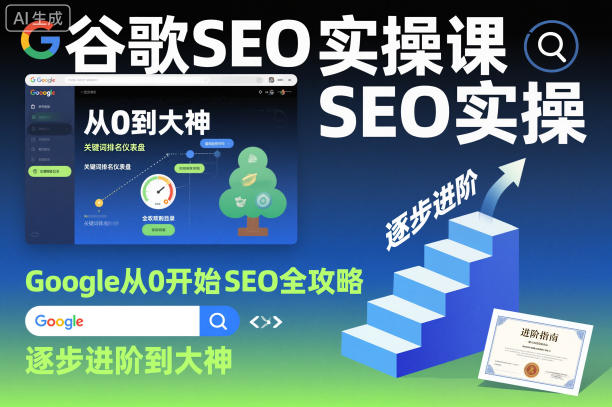 谷歌SEO实操课，Google从0开始SEO全攻略，逐步进阶到大神小淇云库-创业网-网赚副业-网创副业-项目拆解-技术类创业资源网-副业网-免费资源下载小淇云库