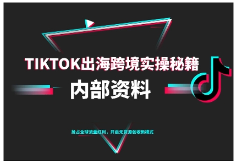 TikTok跨境电商0-1搭建运营,TK出海跨境实操秘籍(10月更新)小淇云库-创业网-网赚副业-网创副业-项目拆解-技术类创业资源网-副业网-免费资源下载小淇云库