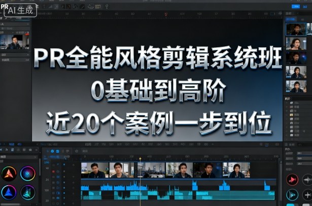 PR全能风格剪辑系统班，0基础到高阶，近20个案例一步到位小淇云库-创业网-网赚副业-网创副业-项目拆解-技术类创业资源网-副业网-免费资源下载小淇云库