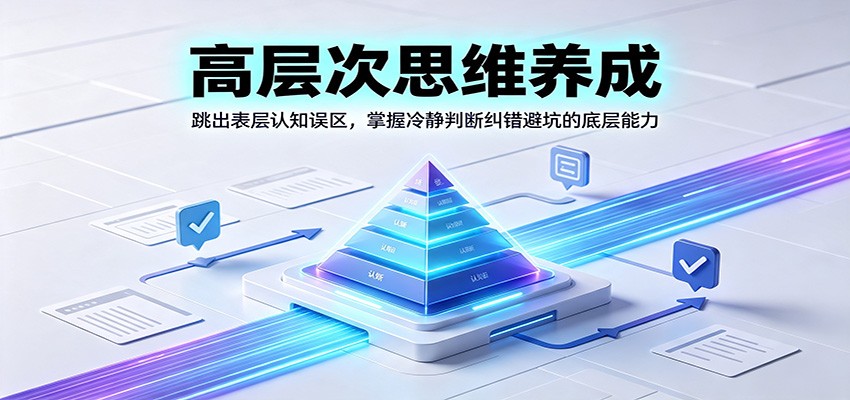 高层次思维养成：跳出表层认知误区，掌握冷静判断纠错避坑的底层能力-荆楚AI