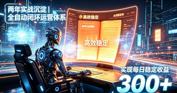 两年实战沉淀|全自动闭环运营体系,实现每日稳定收益300+【揭秘】-荆楚AI