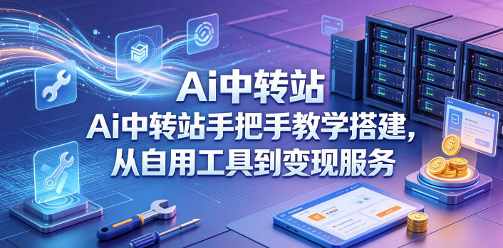 Ai中转站手把手教学搭建，从自用工具到变现服务-荆楚AI