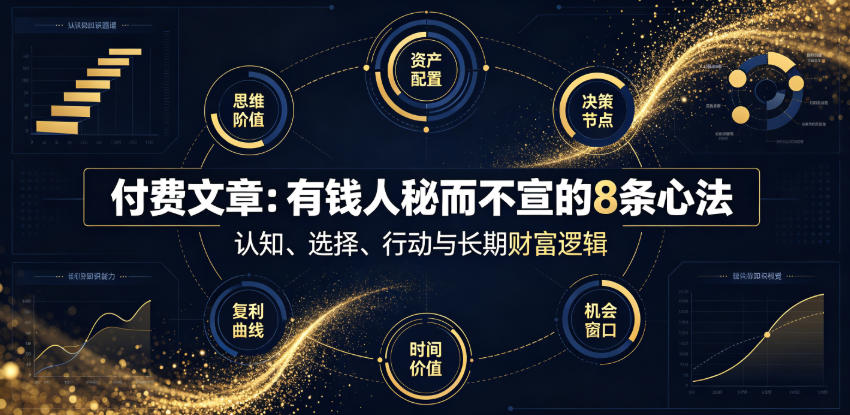付费文章：有钱人秘而不宣的8条心法-荆楚AI