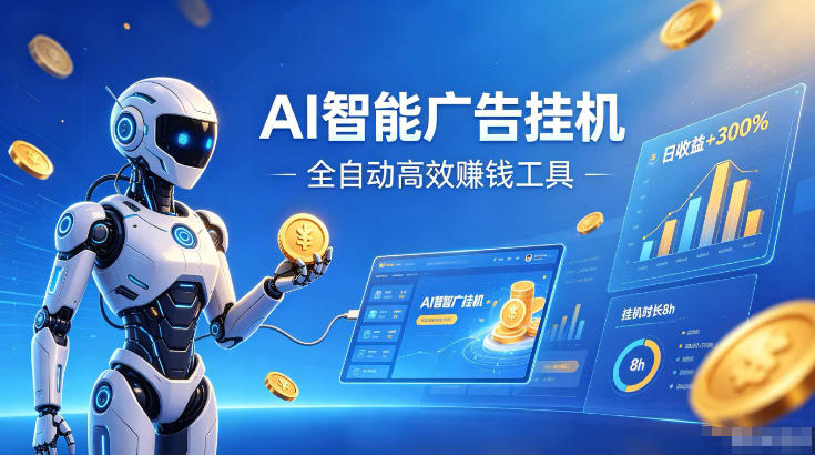 AI智能广告挂G,在家自动賺收益,全程无需人工操作、不用直播、不用拉人【揭秘】-荆楚AI