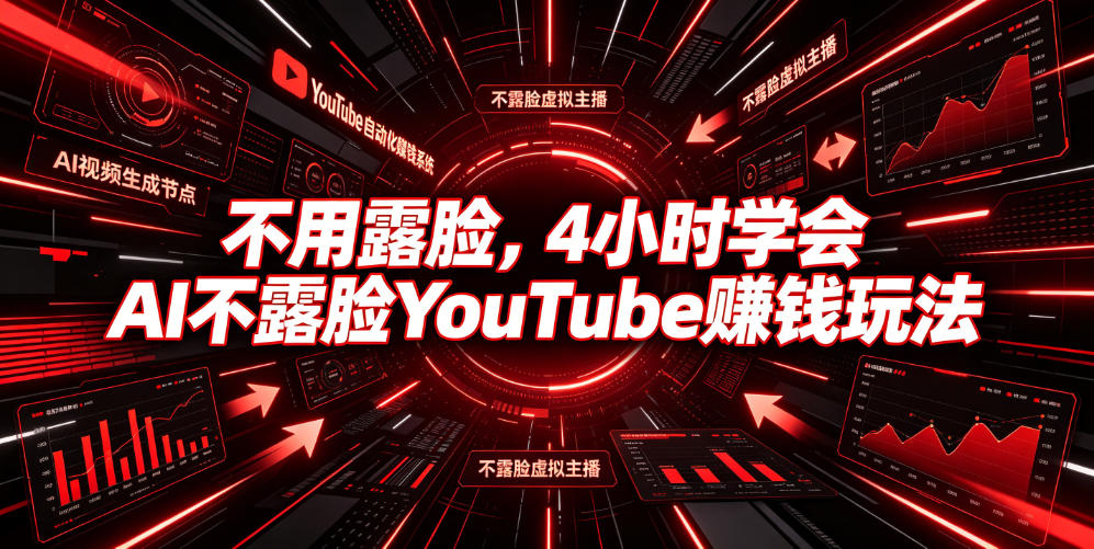 不用露脸，4小时学会AI不露脸YouTube賺钱玩法【原创双语字幕】-荆楚AI