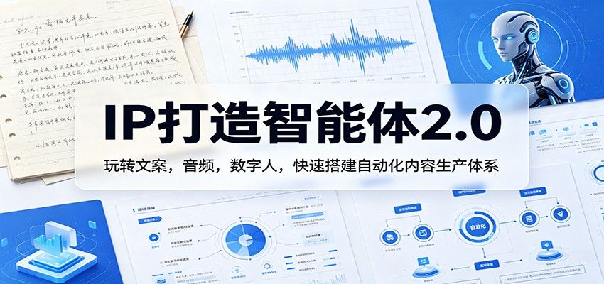 IP打造智能体2.0：玩转文案，音频，数字人，快速搭建自动化内容生产体系-荆楚AI