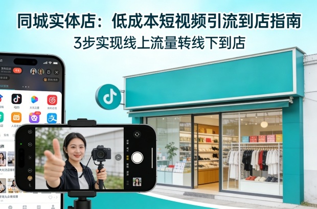 同城实体店,如何低成本把客户从短视频带到线下门店小淇云库-创业网-网赚副业-网创副业-项目拆解-技术类创业资源网-副业网-免费资源下载小淇云库