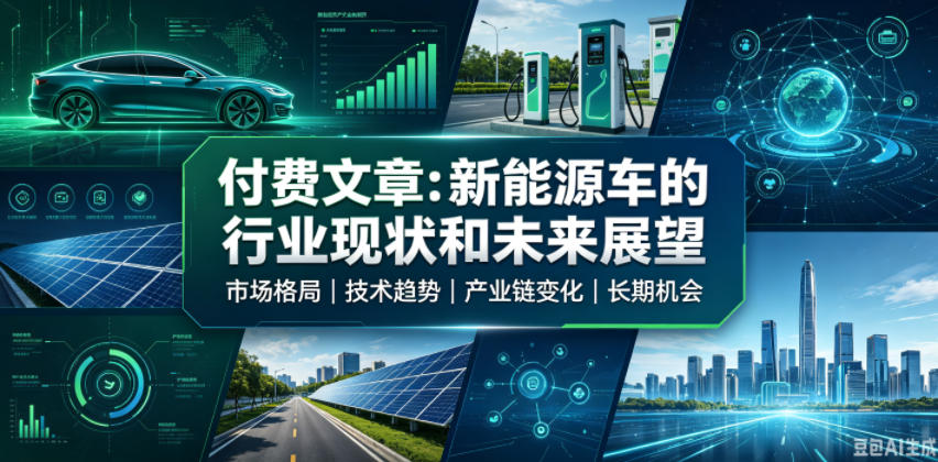 付费文章:新能原车的行业现状和未来展望-荆楚AI