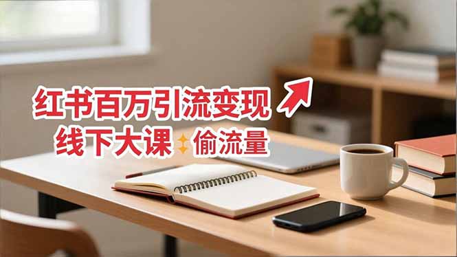 小红书百万引流变现-11月线下大课：分享从0到百万引流路径，手把手教偷流量、拿结果小淇云库-创业网-网赚副业-网创副业-项目拆解-技术类创业资源网-副业网-免费资源下载小淇云库