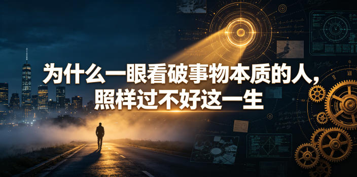 付费文章：为什么一眼看破事物本质的人，照样过不好这一生-荆楚AI