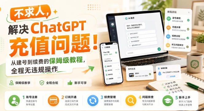 不求人,解决ChatGPT充值问题!从建号到续费的保姆级教程,全程无违规操作-荆楚AI