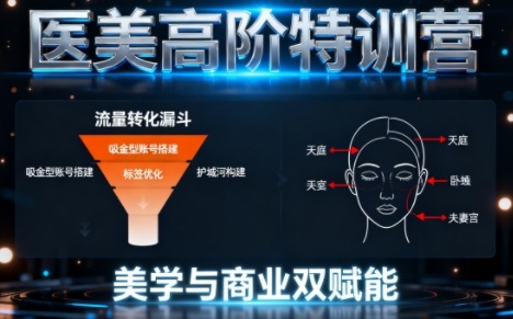 0-1000W医美高阶特训营课程，美学与商业双赋能小淇云库-创业网-网赚副业-网创副业-项目拆解-技术类创业资源网-副业网-免费资源下载小淇云库