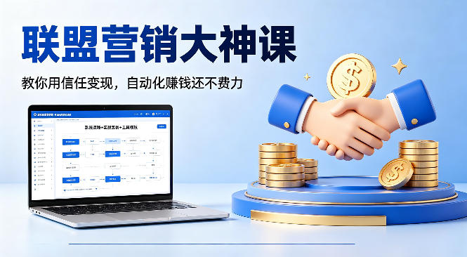 联盟营销大神课，教你用信任变现，自动化賺钱还不费力【原创双语字幕】-荆楚AI