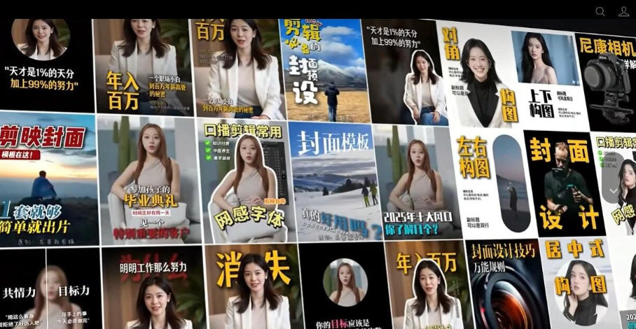 【剪映模板】100款剪映高级感万能行业短视频封面字幕排版预设视频花字剪辑模版-荆楚AI