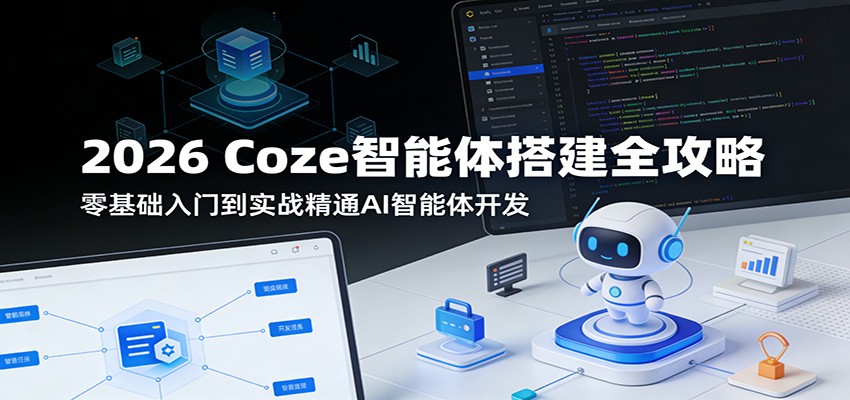 2026 Coze智能体搭建全攻略:零基础入门到实战精通AI智能体开发-荆楚AI