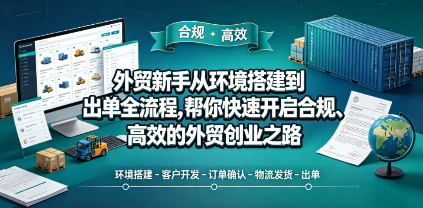 外贸新手从环境搭建到出单全流程，帮你快速开启合规、高效的外贸创业之路-荆楚AI