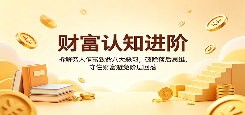 财富认知进阶：拆解穷人乍富致命八大恶习，破除落后思维，守住财富避免阶层回落-荆楚AI
