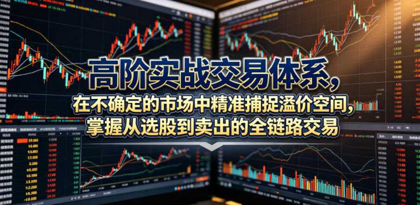 高阶实战交易体系，在不确定的市场中精准捕捉溢价空间，掌握从选股到卖出的全链路交易心法(更新6月)-荆楚AI