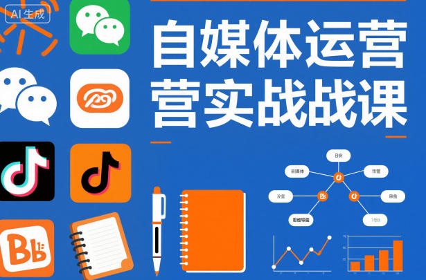 自媒体运营实战课，掌握一套系统的自媒体运营底层方法论，成为优秀的内容创作者小淇云库-创业网-网赚副业-网创副业-项目拆解-技术类创业资源网-副业网-免费资源下载小淇云库