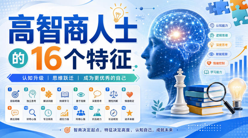 付费文章:高智商人士的16个特征-荆楚AI