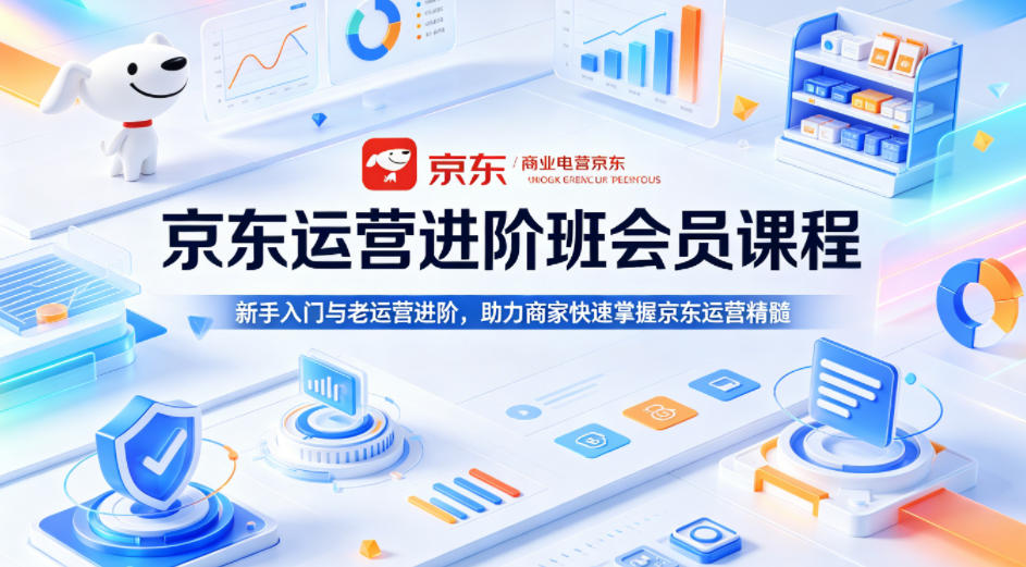 京东运营进阶班会员课程，新手入门与老运营进阶，助力商家快速掌握京东运营精髓-荆楚AI