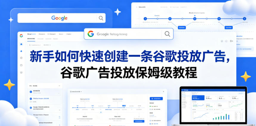 新手如何快速创建一条谷歌投放广告，谷歌广告投放保姆级教程-荆楚AI